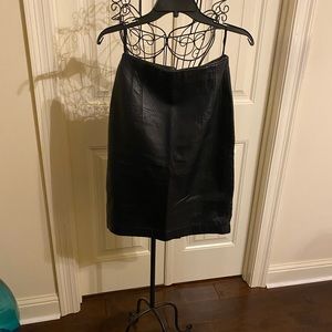 Luis Alvear Supple black leather skirt. New never been worn. No tag.